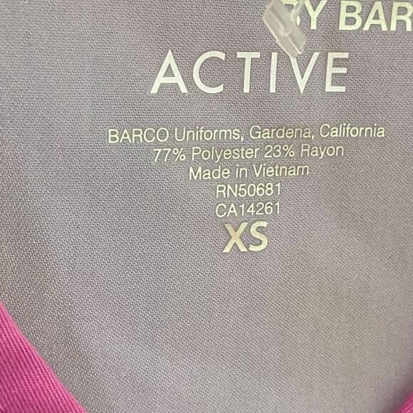 Greys Anatomy Scrub Top XS Womens Pocket Modern Fit Mock Wrap Soft Comfort - Picture 3 of 9